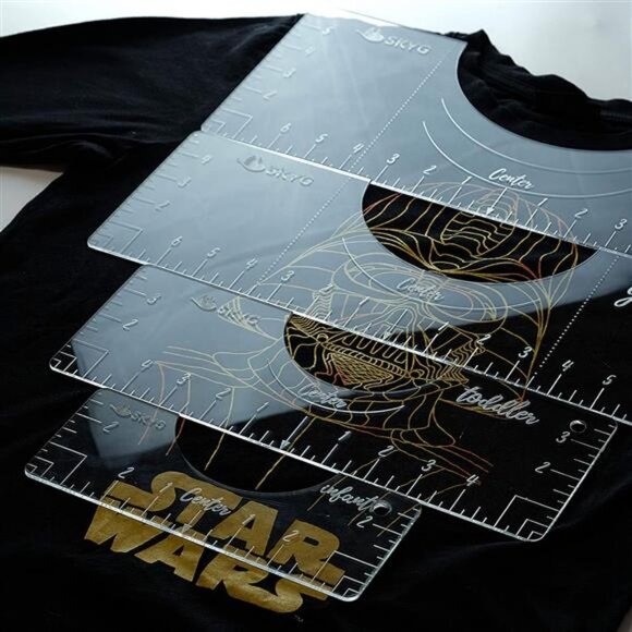 Tshirt Ruler Guide for Vinyl- Tshirt Alignment Tool, to Center Designs - Picture 4 of 6